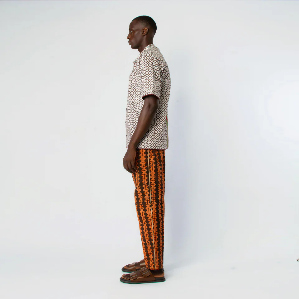 Osaka Orange and Brown Lounge Trousers